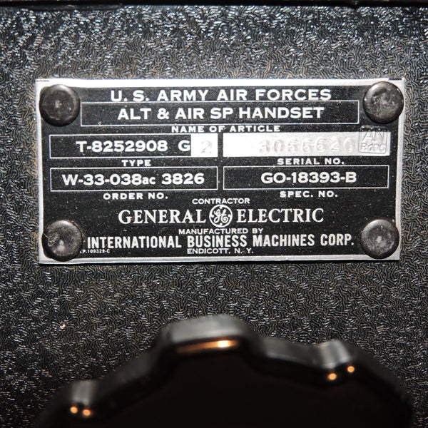 Altitude and Airspeed Handset, Gunnery System B-29 Superfortress