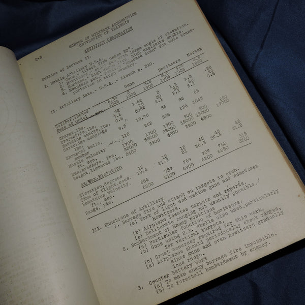 1917 Technical Notes, School of Military Aeronautics, U of Illinois, Paul Mantz-H.Clyde Balsley