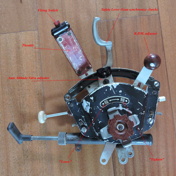 Throttle Quadrant, japanischer Jäger Nakajima Ki-43 Hayabusa "Oscar"