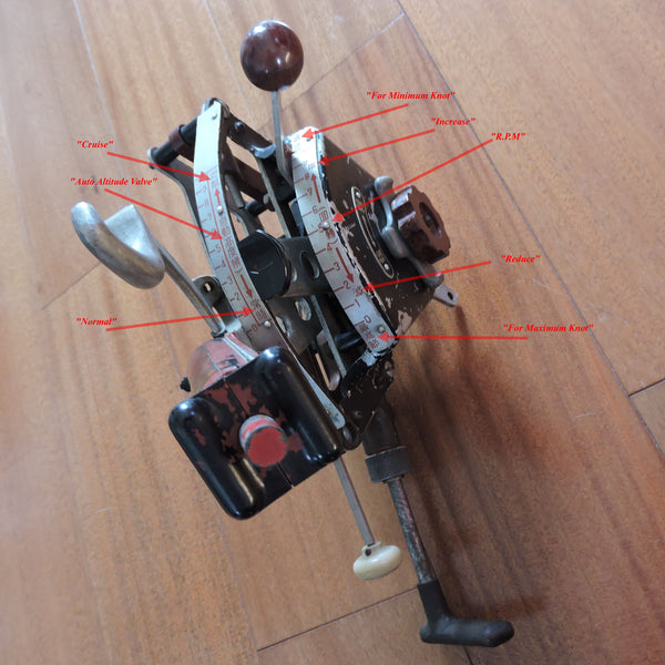 Throttle Quadrant, japanischer Jäger Nakajima Ki-43 Hayabusa "Oscar"