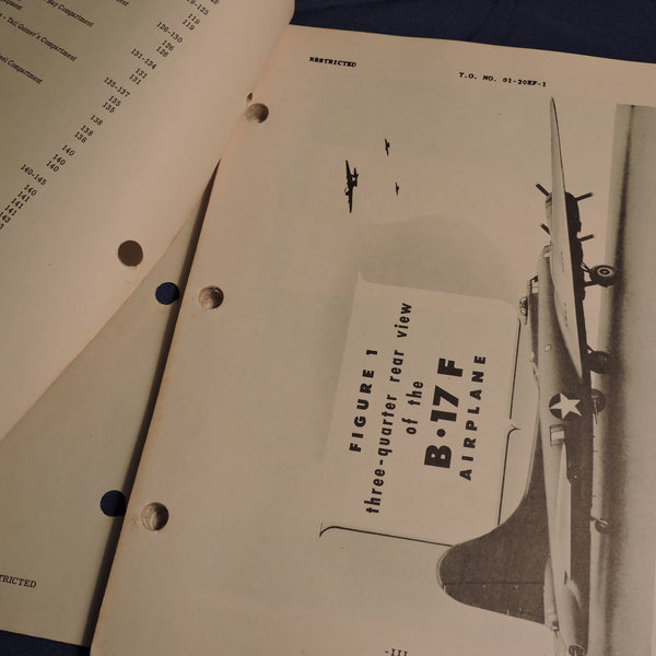 B-17F Flying Fortress Flight Operating Instructions 1942