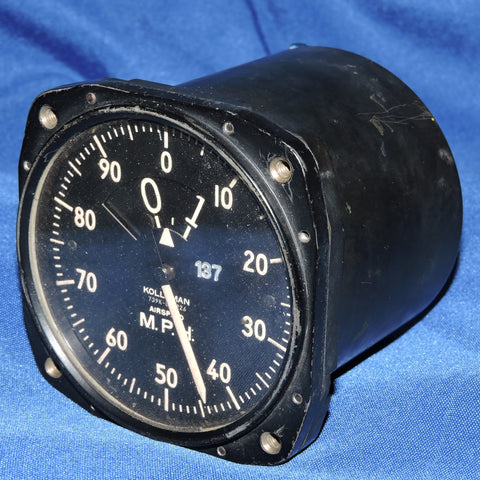 Airspeed Indicator, Sensitive, 700 MPH, Army Type F-1, US Army Air Force, WWII