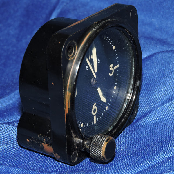 Aircraft Clock, 8-day, Type A-11 AN-5743-TIA For parts or repair