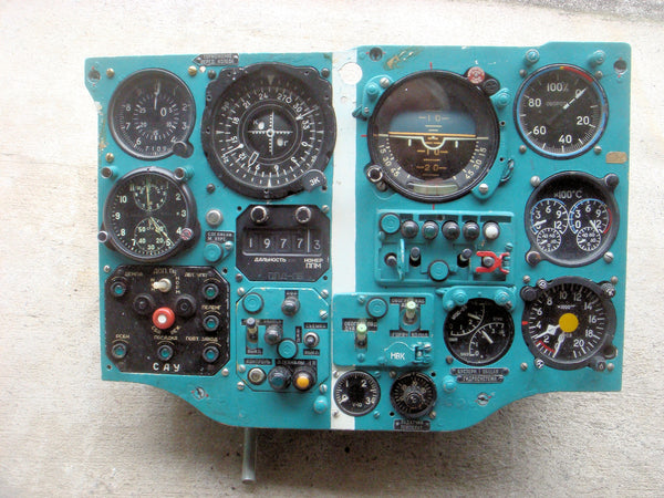 MiG 25 RU Reconnaissance Bomber Instructors Instrument Panels