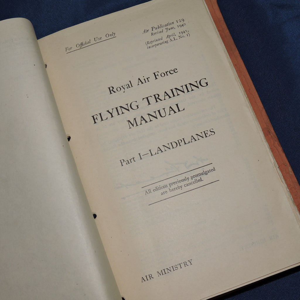 RAF Flying Training Manual, Part 1Landplanes, 1940 AeroAntique