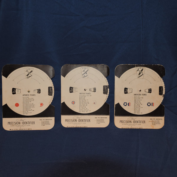 Reed Precision Aircraft Identifiers, Set of 3, WWII, US, UK, German, Italian