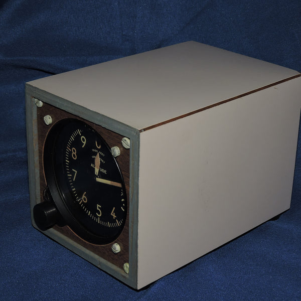 Altimeter, Sensitive, Type C-12, 50,000 ft, US Navy WWII, Encased