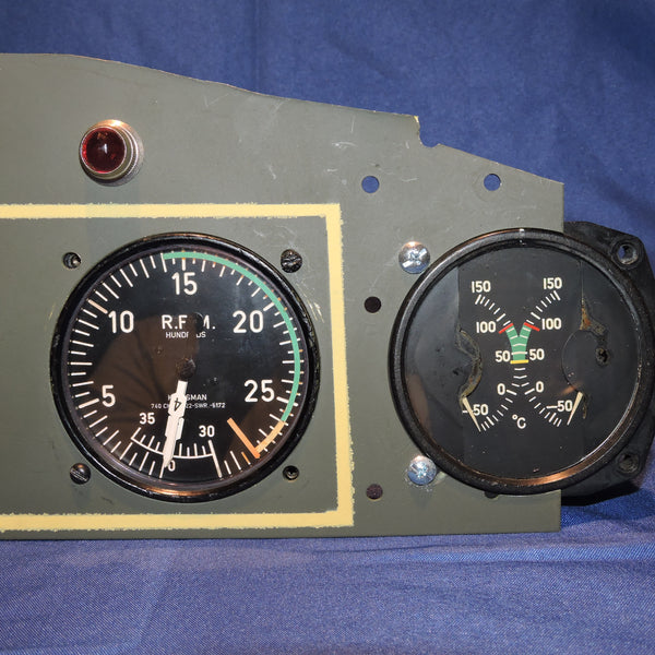 Four Engine Tachometer Panel Segment