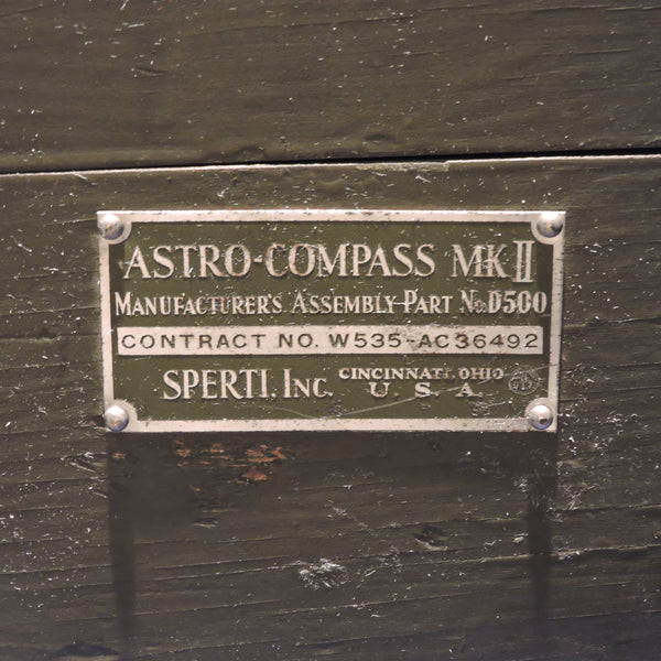 Astro Compass, Mk II, and Case, Sperti