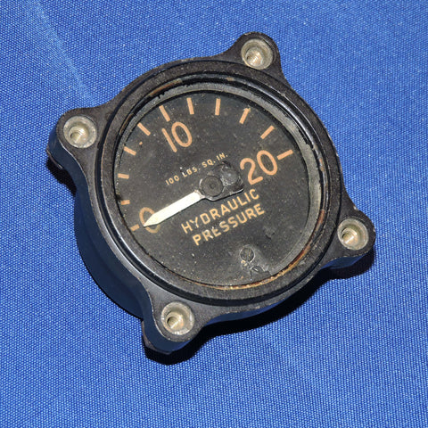 Hydraulic Pressure Gauge, 20 PSI