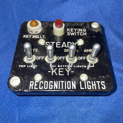 Recognition Light Control Front Panel, IFF, WW2 P-47 Thunderbolt