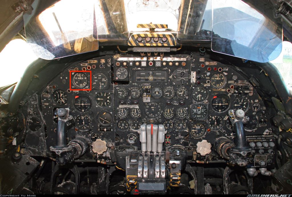 Aircraft Using Machmeter Mach Speed Indicator (Machmeter), Mk 3A, Ref 6A/3300, RAF – AeroAntique