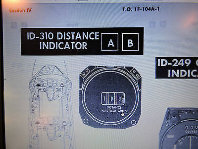 Distance Indicator ID-310A/ARN TACAN F-104 F-100 B-52 C-130