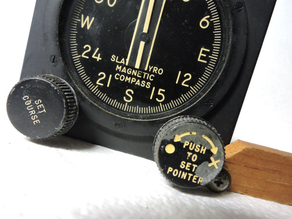 Gyro Magnetic Compass & Course Indicator Slaved Type V-4 Sperry 21204 USAF OCAMA