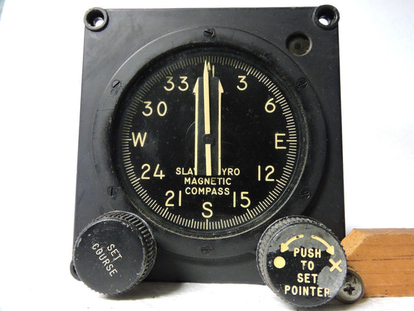 Gyro Magnetic Compass & Course Indicator Slaved Type V-4 Sperry 21204 USAF OCAMA