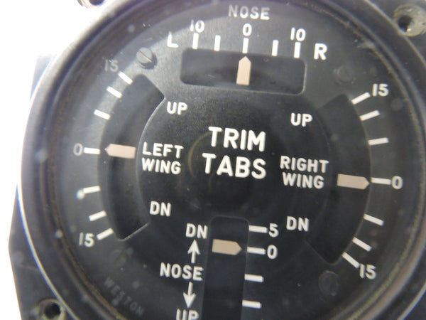 Trim Tab Position Indicator Weston Model 883 US Navy R4Q USAF C-119 Boxcar