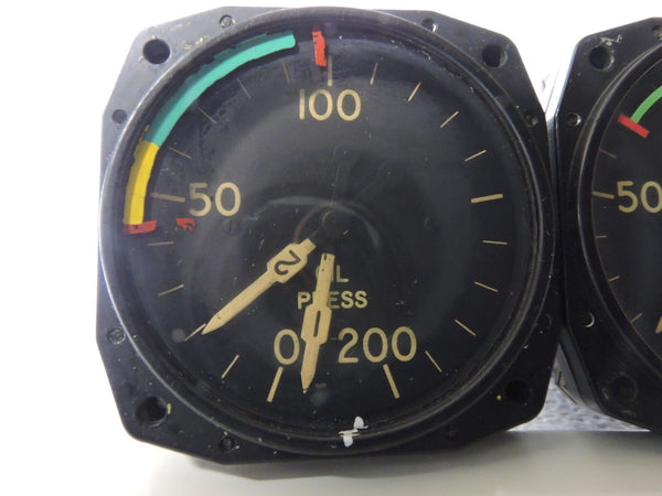Öldruckmesser-Set, zweimotorig, für 4-motorige Flugzeuge, US-Manometer Typ B-9C