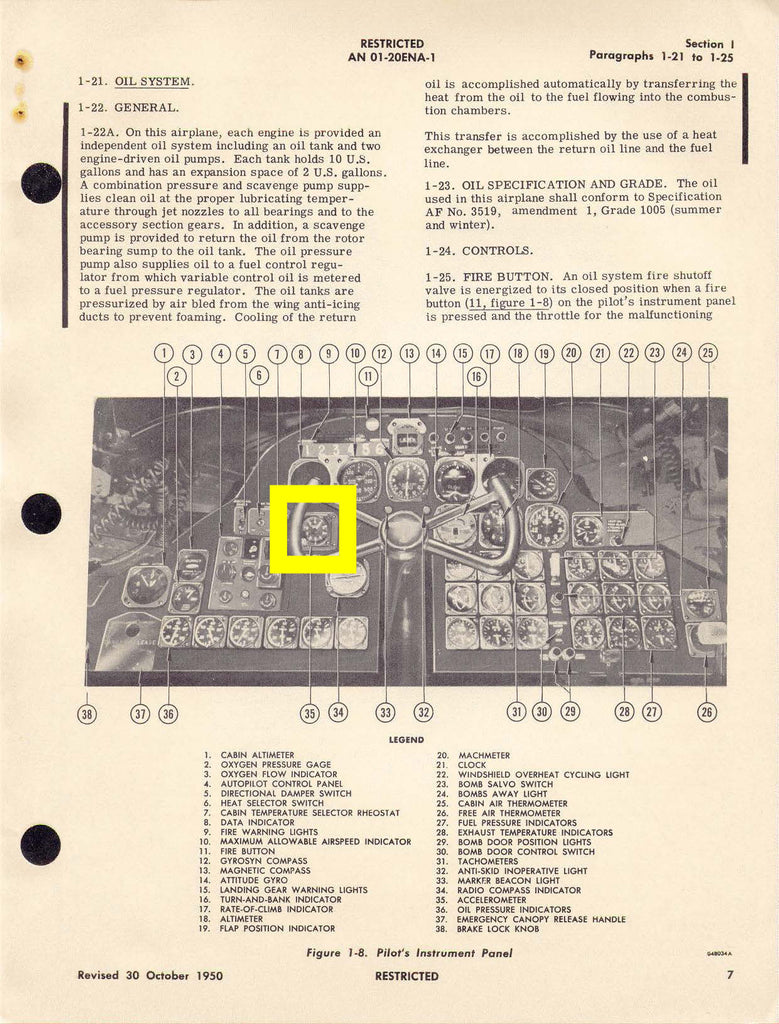 Bendix Accelerometer Accelerometer, G-Meter, Type B-4, 0-9+ G's, Bendix, Boeing B-47A Bombe ...