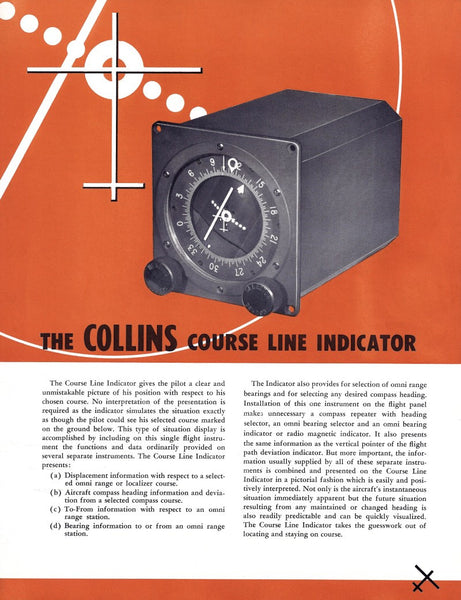 Course Line Indicator, Type 331A-1A; Collins Integrated Flight System FD-101/102