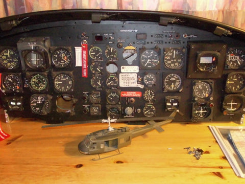 UH-1D Huey Helicopter Instrument Panel