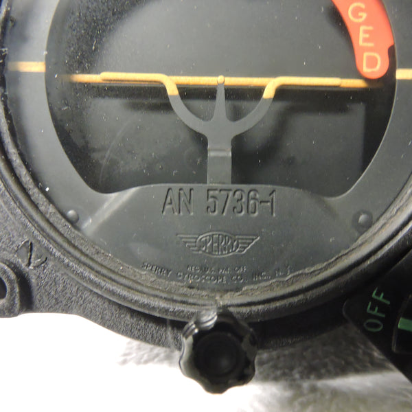 Gyro Horizon Indicator, AN-5736-1, Sperry 656768