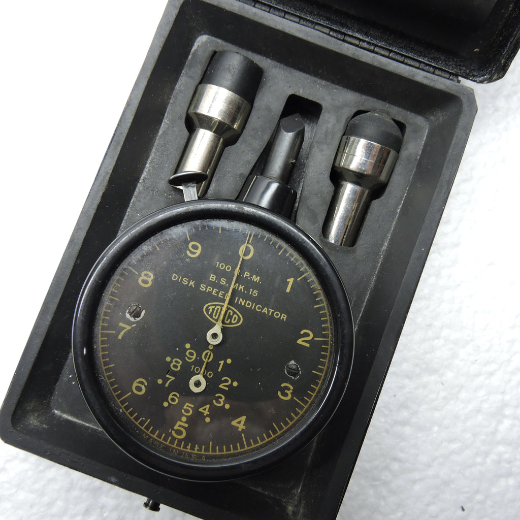 Chronometrischer Tachometer / Scheibengeschwindigkeitsanzeiger BS Mk15 zum Testen von Norden Sight