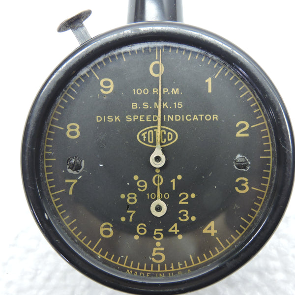 Chronometrischer Tachometer / Scheibengeschwindigkeitsanzeiger BS Mk15 zum Testen von Norden Sight