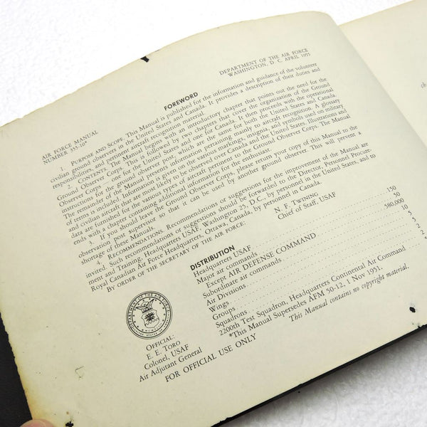 Aircraft Recognition Manual, USAF 1955 AF Manual 355-10