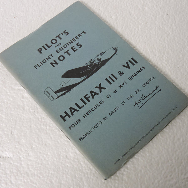 Anmerkungen des Piloten und Flugingenieurs Halifax III &amp; IV, AP1719C&amp;G-PN