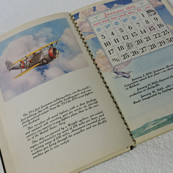 Desk Calendar, 1943 Grumman Aircraft Engineering Corporation