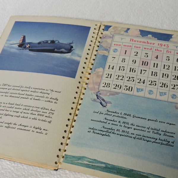 Desk Calendar, 1943 Grumman Aircraft Engineering Corporation