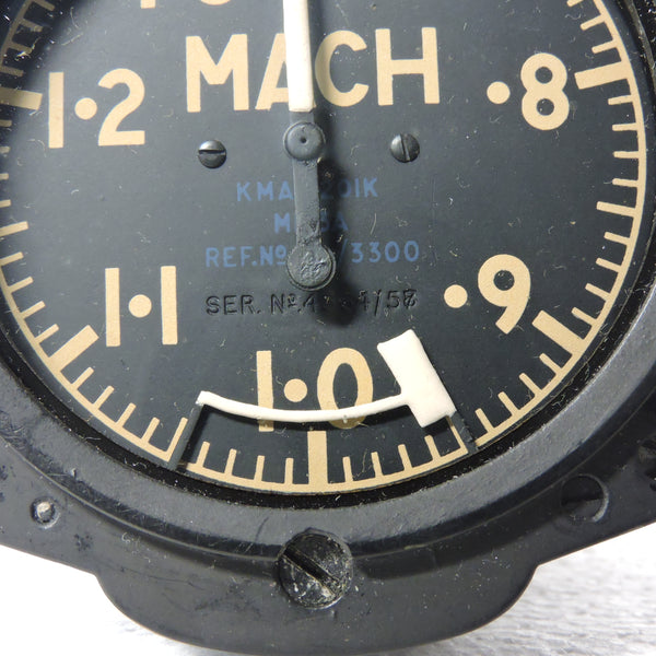 Mach Speed Indicator (Machmeter), Mk 3A, Ref 6A/3300, RAF