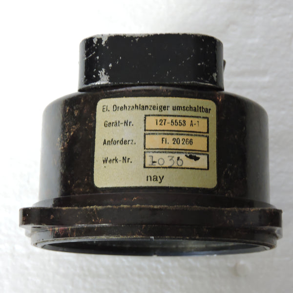 Tachometer, Electrical, 12,000 RPM, Luftwaffe Fl.20266 Drehzahlanzeiger