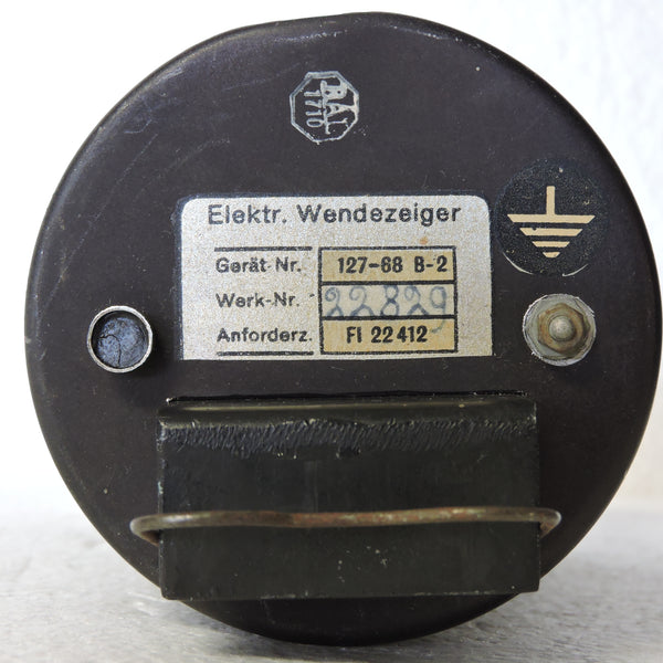Turn and Bank Indicator, Electric, Luftwaffe FI 22412 Wendezeiger
