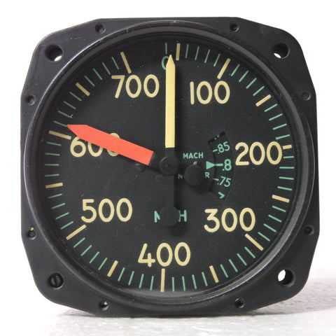 Airspeed Indicator, Maximum Allowable, Type F-5 w/Mach Limiter
