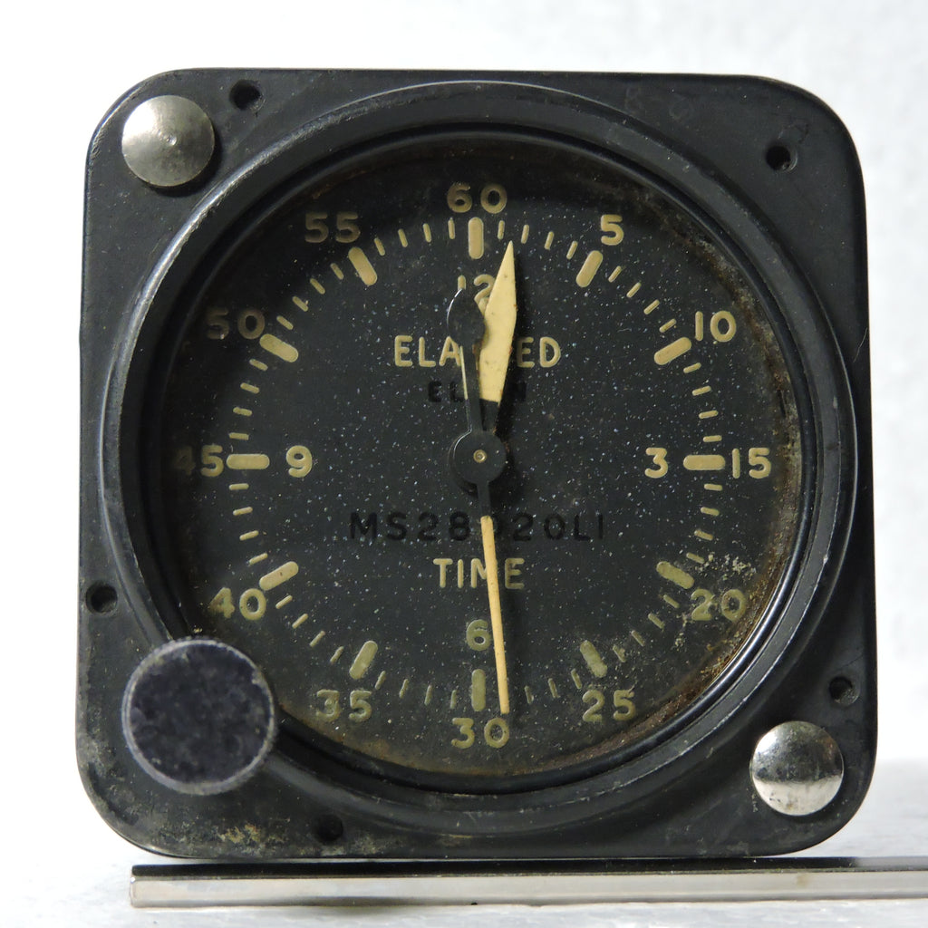 Aircraft Clock, Elapsed Time USAF USN MS28020LI – AeroAntique
