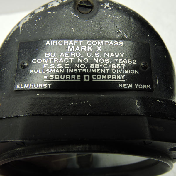 Compass, Direct Reading Magnetic, 45 deg Angle, US Navy Mark X