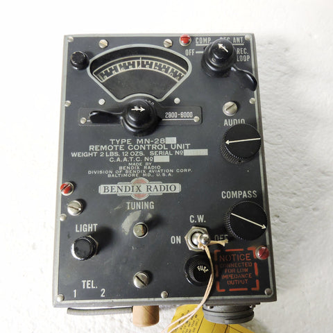 Remote Control Unit Type MN-28LB for AN/ARN-11 Radio Navigation System