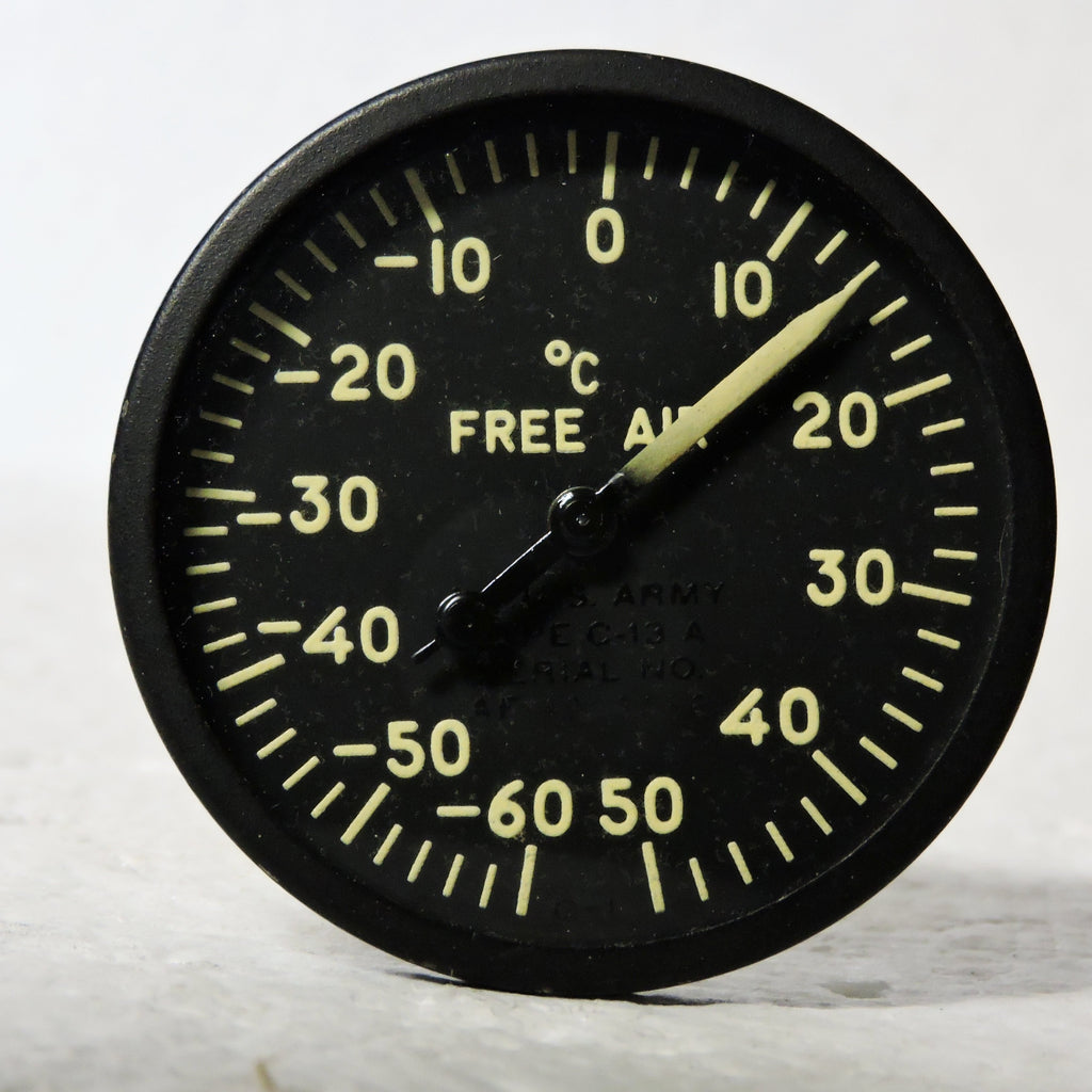 Free Air Temperature Indicator, Direct Reading, Type C-13A WWII