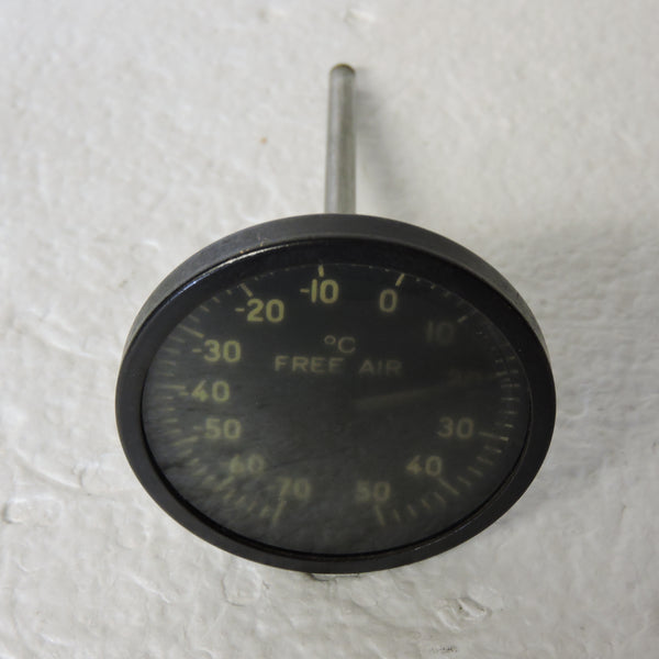Free Air Temperature Indicator, Direct Reading, Type C-13B WWII (Irreparable)
