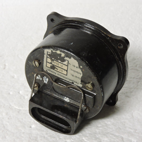 Tachometer, Electrical, 400-3600 RPM, Luftwaffe Fl.20269 Drehzahlanzeiger