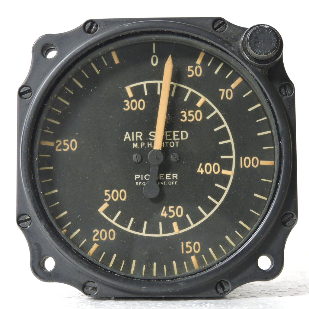 Airspeed Indicator, 500 MPH Bendix 1403-4J-D1 Type D-6