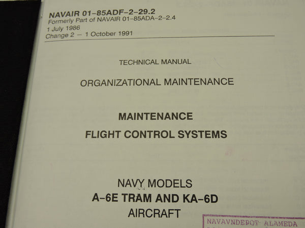 A-6E Intruder TRAM und KA-6D Technisches Handbuch Flugsteuerungssysteme 1991