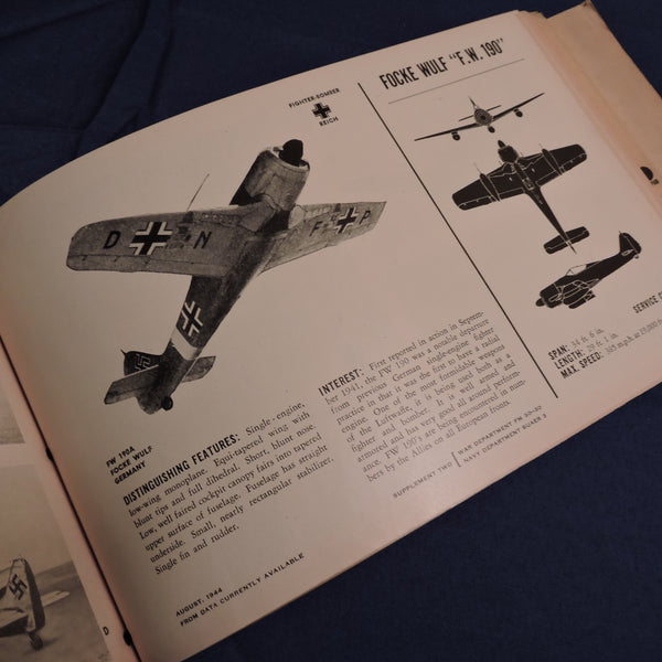Flugzeugerkennungshandbuch FM30-30 War Department 1943