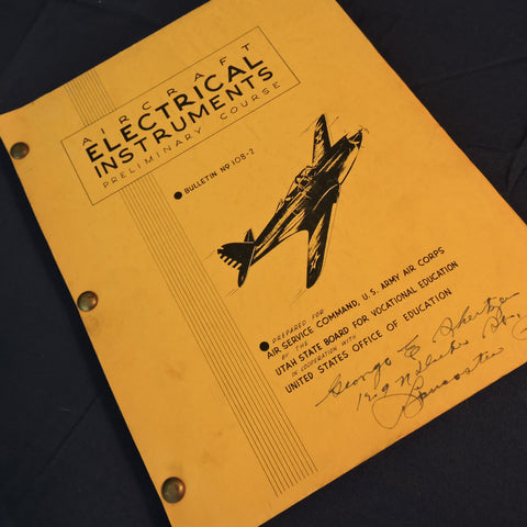 Aircraft Electrical Instruments Preliminary Course Instructions 1942