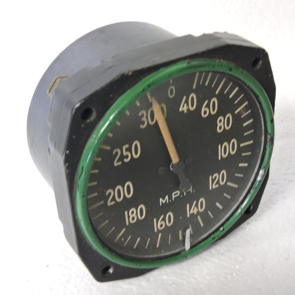 Airspeed Indicator, 300MPH, Army Type C-14, US Army Air Force, WWII