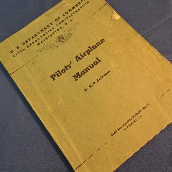 Flugzeughandbuch für Piloten CAA Bulletin 27 1940