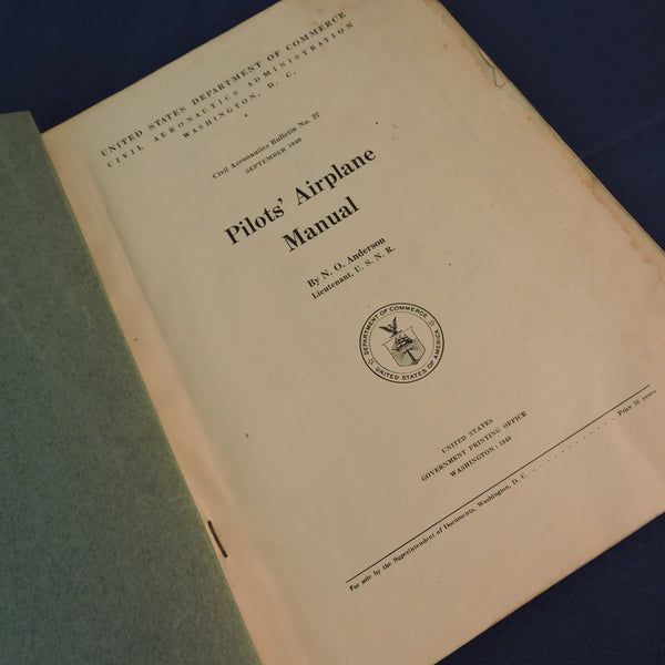 Flugzeughandbuch für Piloten CAA Bulletin 27 1940