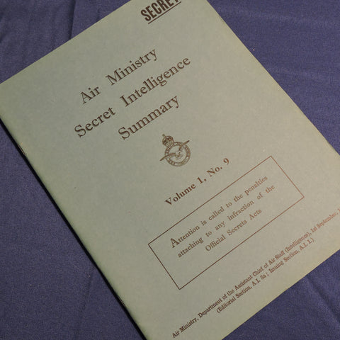 Air Ministry Secret Intelligence Summary Vol 1, No 9, 1946