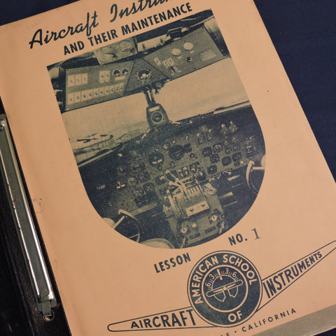Aircraft Instruments and Their Maintenance Course Book, 1941